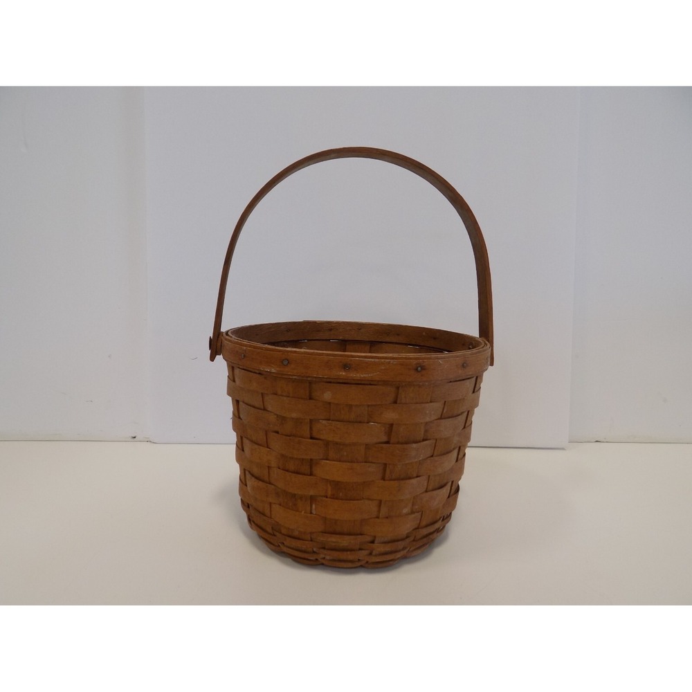Vintage Medium Fruit Basket 1984 Longaberger -- DK Stain -- Original - Picture 2 of 16